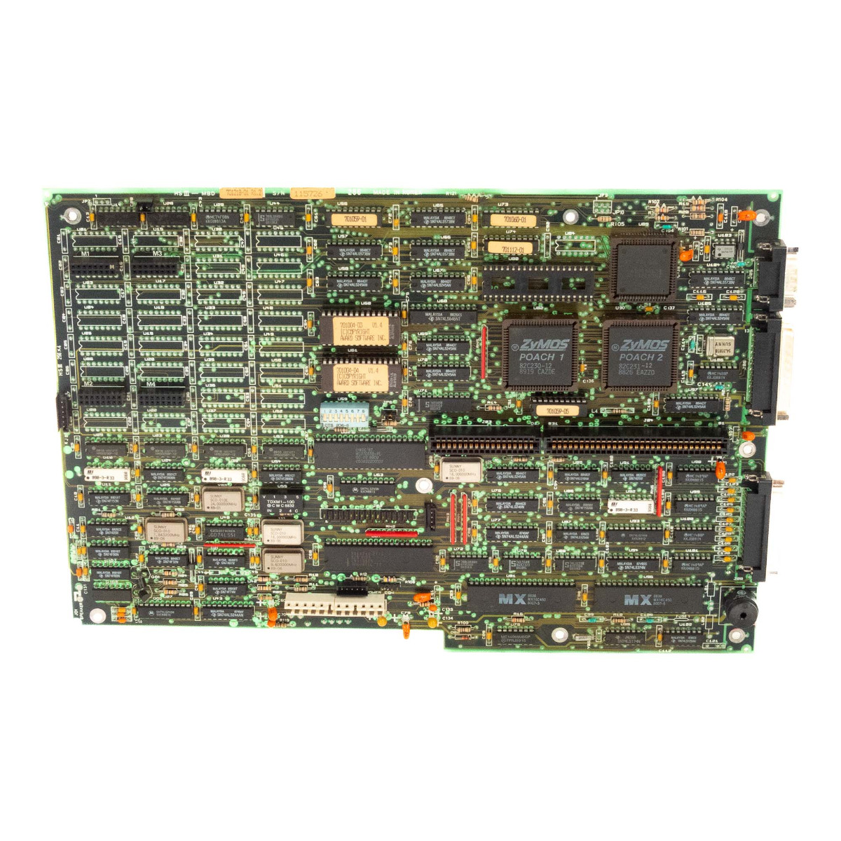 CARTE MÈRE 701218-01 R1.2 210637-01 PLCC68 Intel N80286-12 ZyMOS CHIPSET