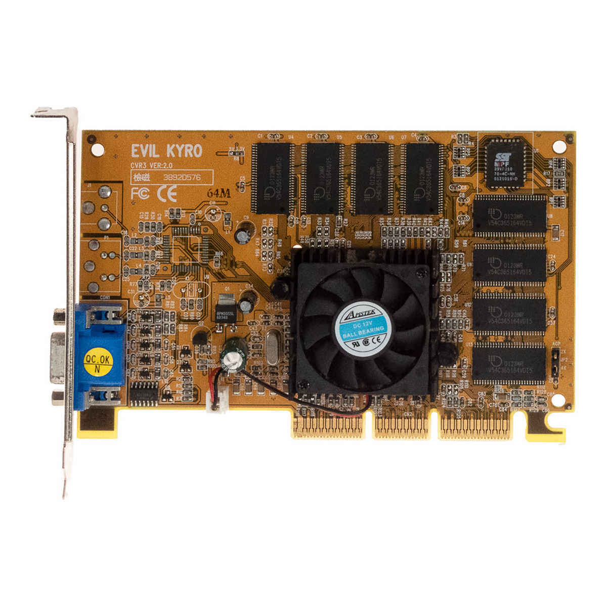 POWERCOLOR PowerVR Kyro STG4000 64 Mo EVIL KYRO CVR3 VER: 2.0 AGP
