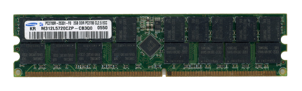 SAMSUNG 2GB DDR PC2700R 333MHz M312L5720CZP-CB3 ECC REGISTERED