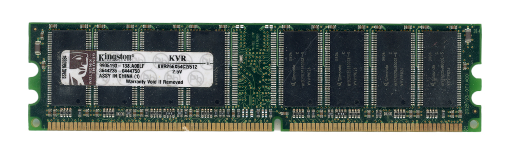 KINGSTON 512 Mo DDR PC2100 266 MHz KVR266X64C2/512 9905193-138.A00LF Non-ECC