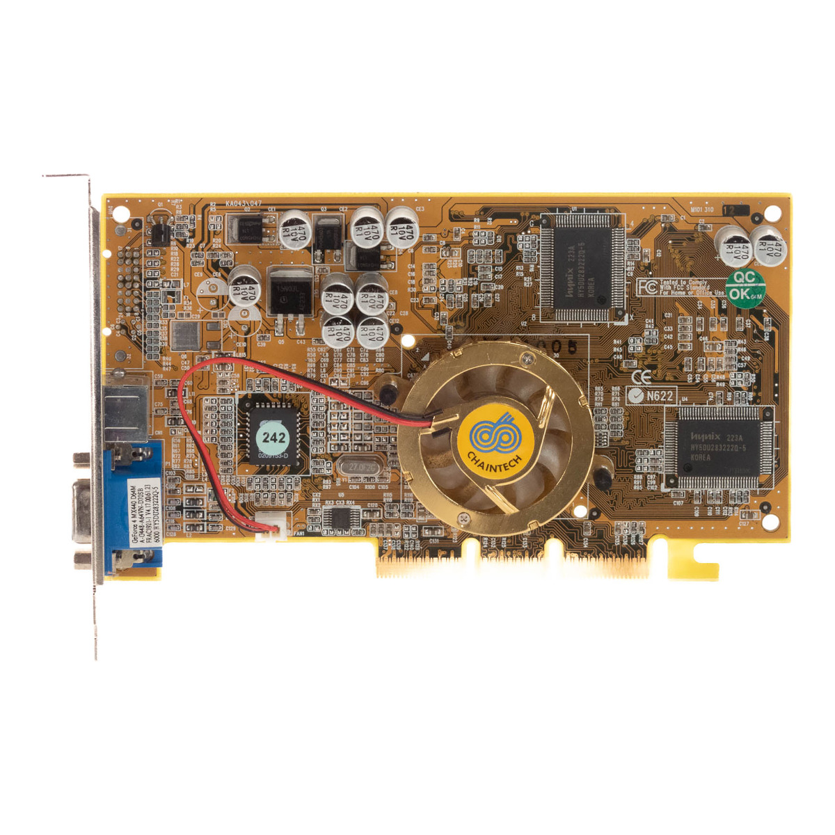 CHAINTECH NVIDIA GeForce 4 MX440 64 Mo DDR A-G448-A64VN-D70SB AGP