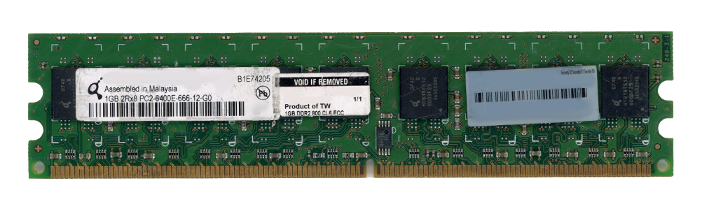 QIMONDA 1GB DDR2 2Rx8 PC2-6400E 800MHz HYS72T128020HU-2.5-B ECC UNBUFFERED