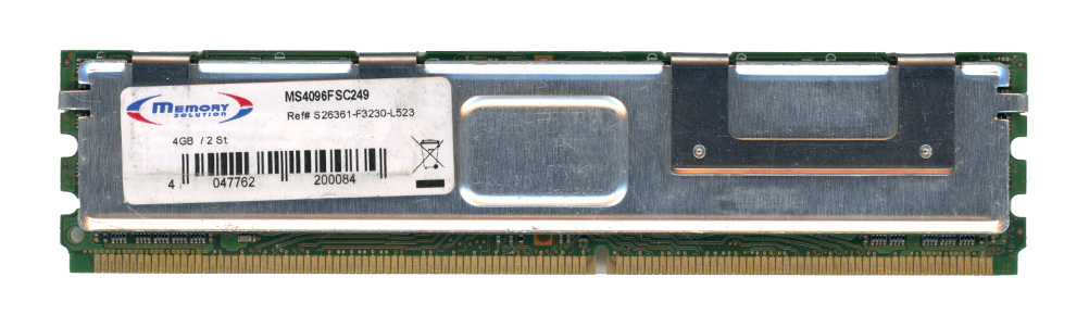 MEMORY SOLUTION 2GB DDR2 PC2-5300F 667MHz MS4096FSC249 S26361-F3230-L523 ECC FULLY BUFFERED