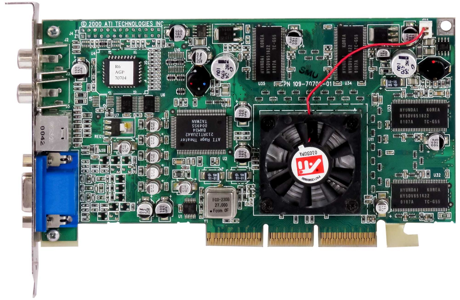 GENUINE ATI RADEON 7200 64MB 109-70700-01 R6 DDRF SD64MB