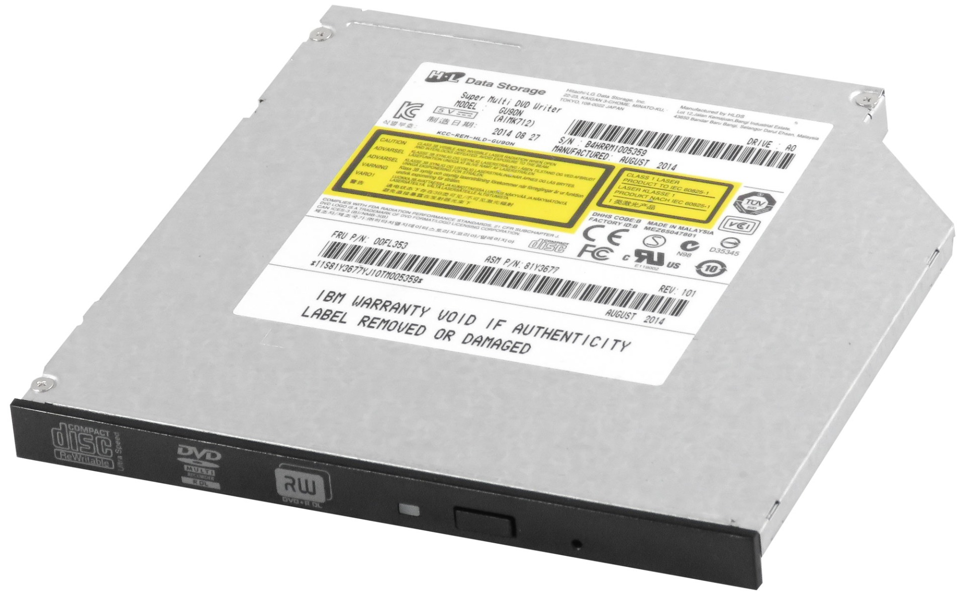 LENOVO 00FL353 GU90N DVD-ROM SATA ULTRA SLIM