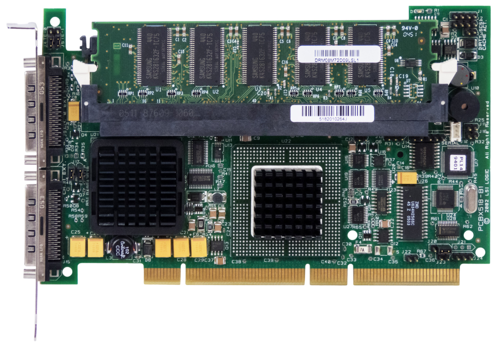 LSI PCBX518-B1 RAID SCSI 128 Mo PCI-X