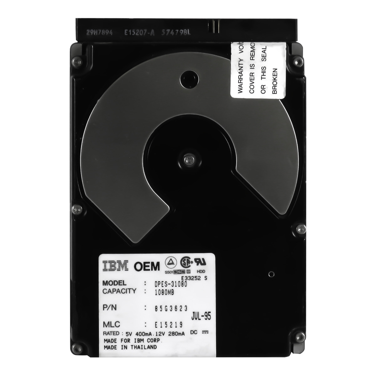 IBM DPES-31080 85G3623 1 Go 5,4K SCSI 50 broches 3,5''