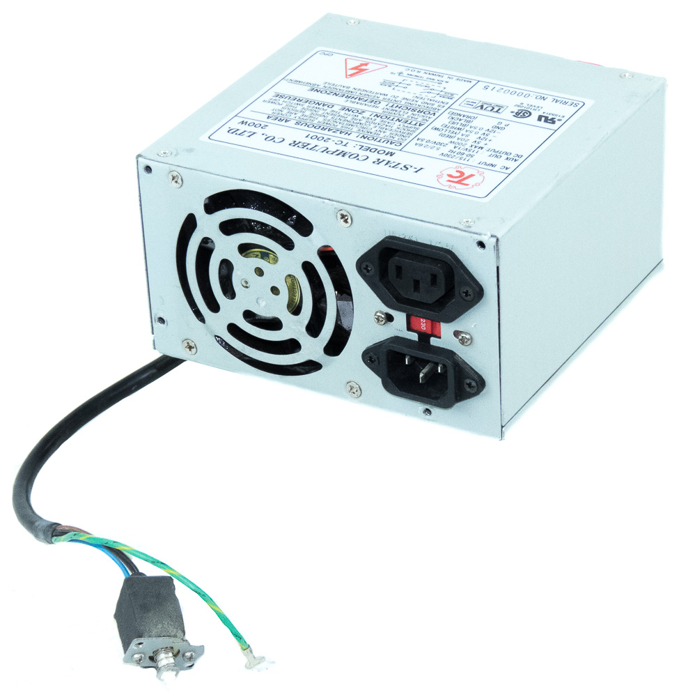 I-STAR COMPUTER TC-2001 200W PSU AT AUX MOLEX FDD