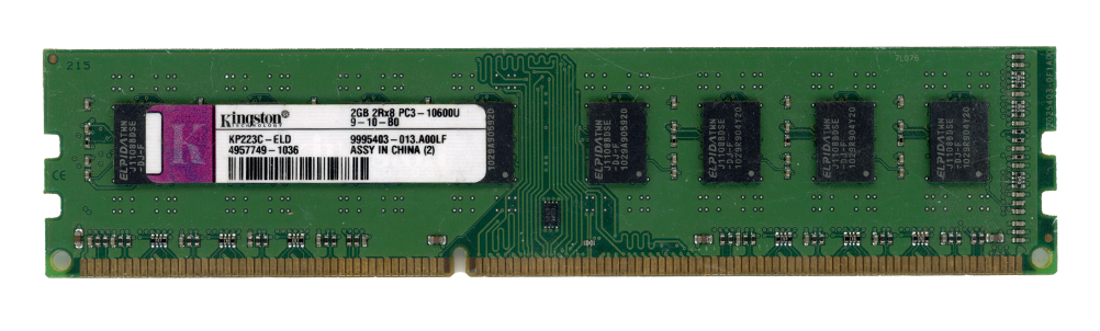 KINGSTON 2GB DDR3 PC3-10600U 1333MHz KP223C-ELD 9995403-013.A00LF Non-ECC