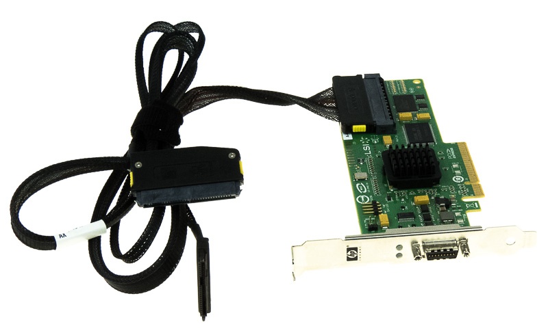 HP 416155-001 CONTRÔLEUR RAID SAS 8-PORT PCIe + CÂBLE