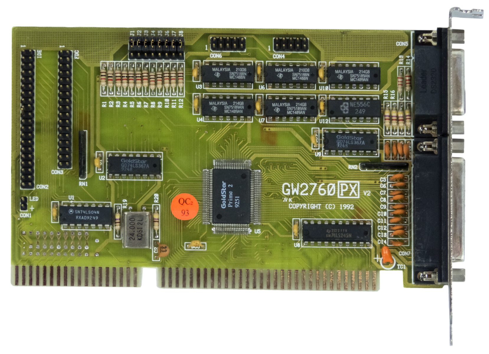 GOLDSTAR GW2760PX ISA IDE FLOPPY LPT GAME