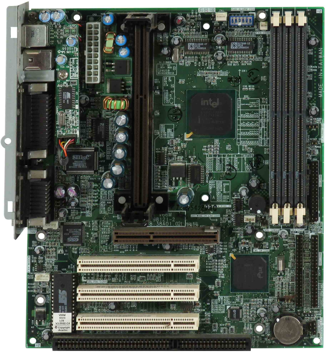 IBM V66M 98121-2 48.38A01 SLOT1 SDRAM AGP ISA mATX