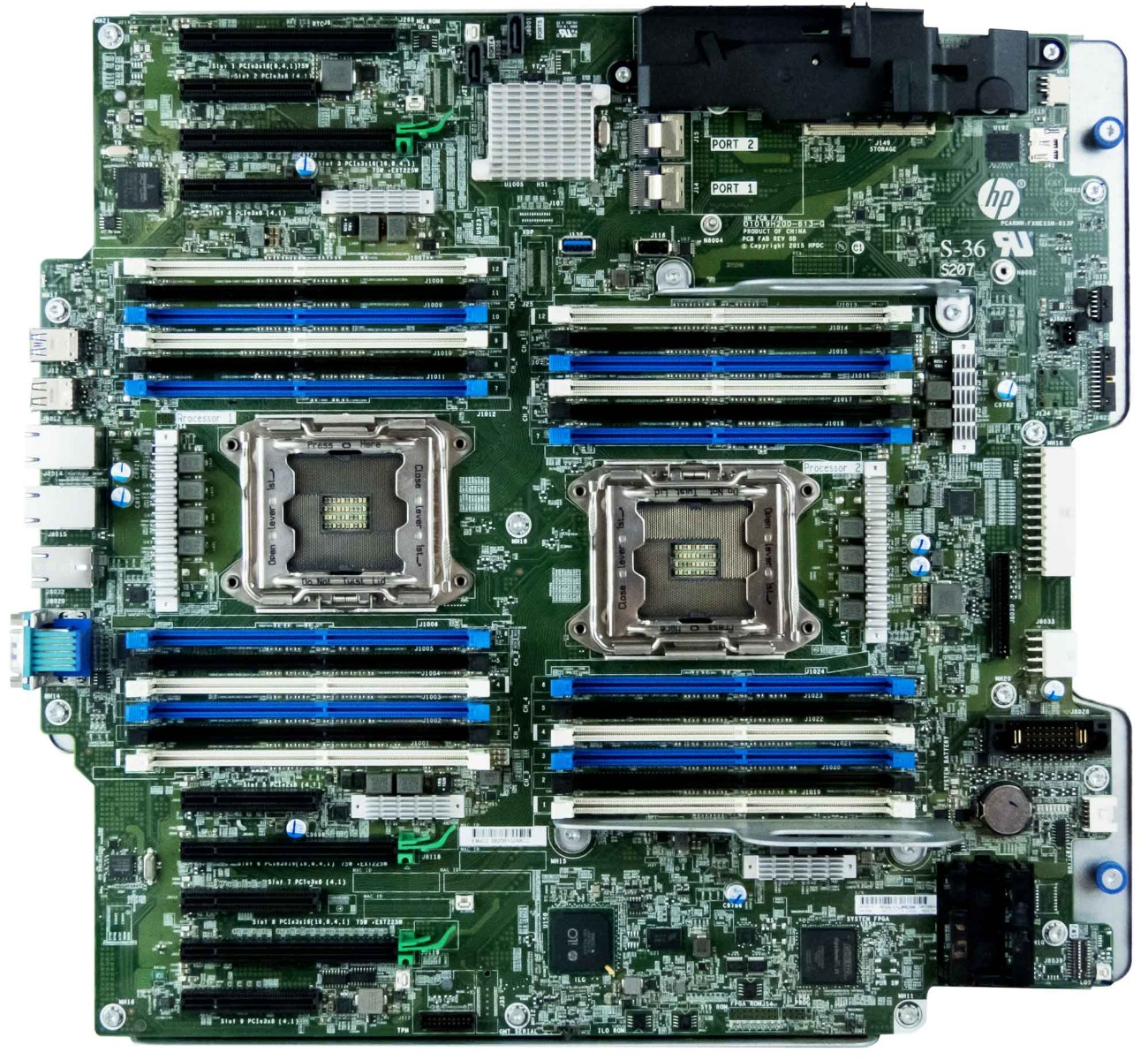 HP 841389-001 743996-004 2x Socket LGA2011-3 DDR4 Carte système ML350 Gen9