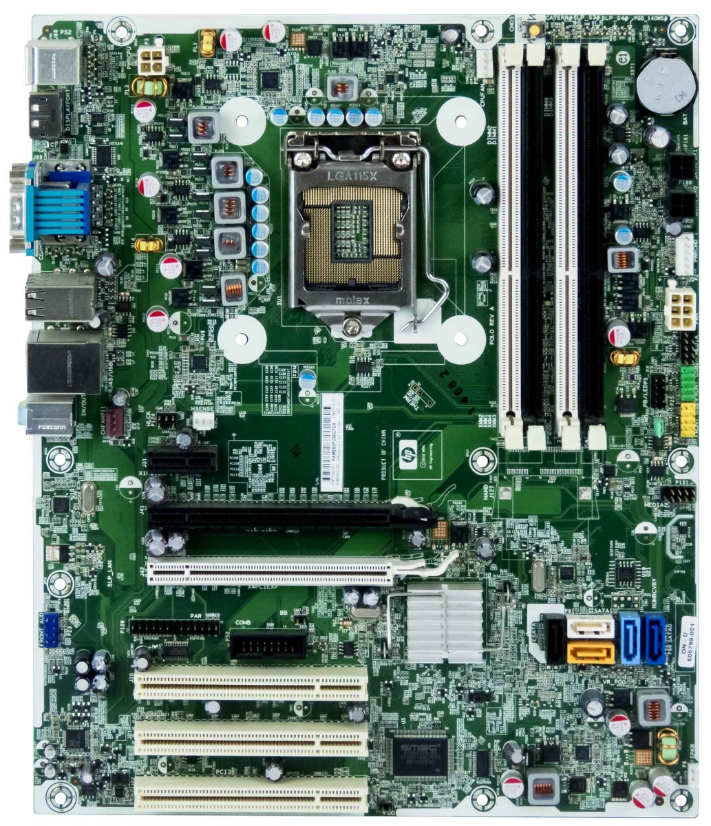 HP 531990-001 505799-001 SOCKET LGA1156 DDR3 SYSTEM BOARD pour 8100 ELITE