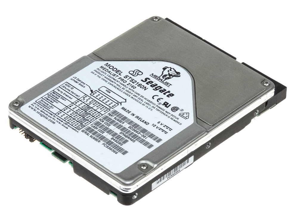 SEAGATE MEDALIST PRO 2160 2,1 Go 5400 tr/min SCSI-2 50 broches 3,5'' ST52160N