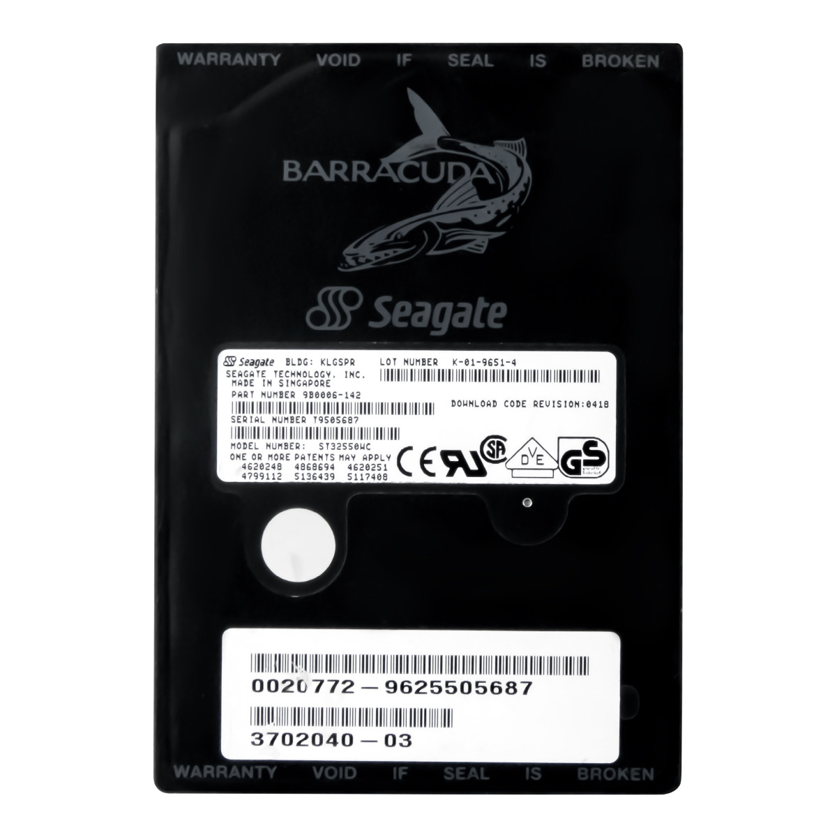 SUN 3702040-03 2,1 Go 7,2K SCSI ULTRA 3,5'' ST32550WC