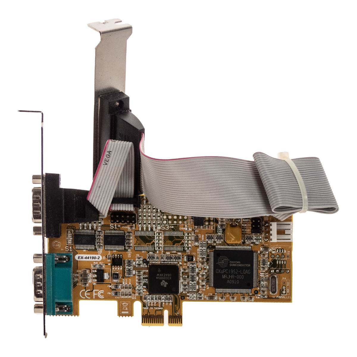 EXSYS EX-44190-2 Carte PCIe x1 Multi I/O Dual COM + Single LPT