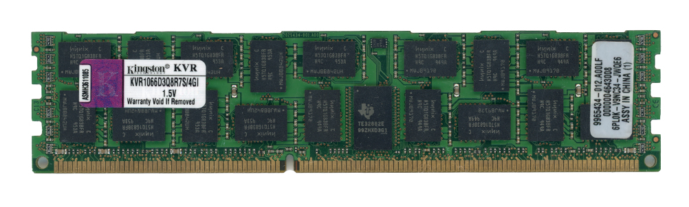 KINGSTON 4GB DDR3 PC3-8500R 1066MHz KVR1066D3Q8R7S/4GI 9965434-012.A00LF ECC REGISTERED