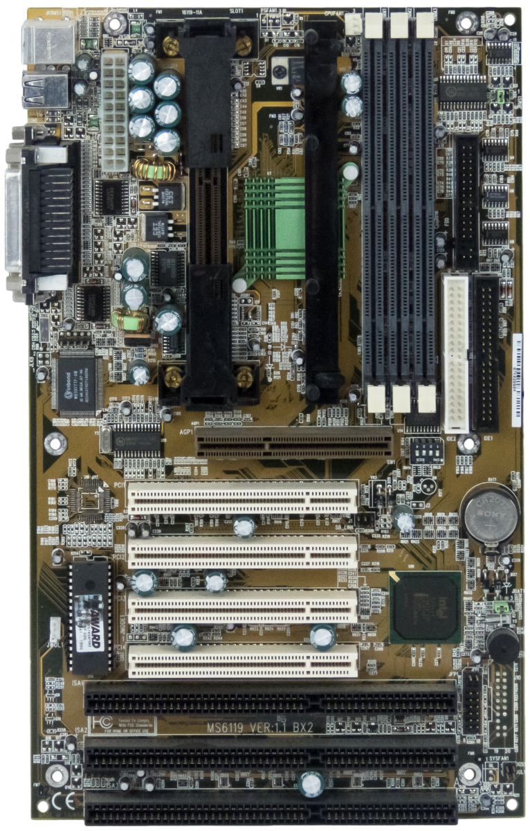 CARTE MÈRE MSI MS6119 VER 1.1 BX2 SOCKET SLOT1 ISA PCI AGP ATX