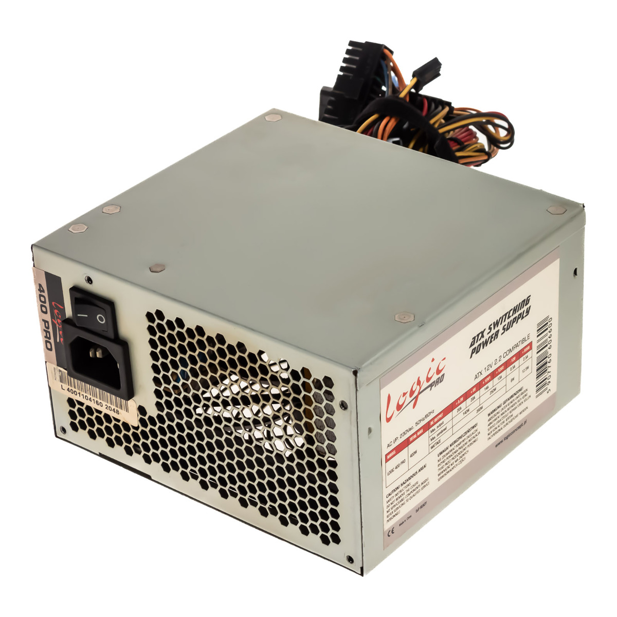 LOGIC PRO LOGIC 400 PRO 400W Alimentation PC ATX 20+4 broches ATX12V SATA MOLEX FDD