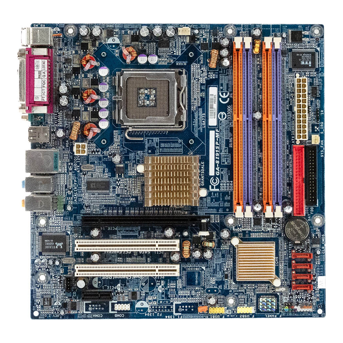 GIGABYTE GA-8I915P-MF SOCKET LGA775 DDR PCIe PCI mATX