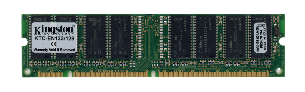 KINGSTON 128 Mo SDRAM PC133 133 MHz KTC-EN133/128 9930198-001.A00 Non-ECC