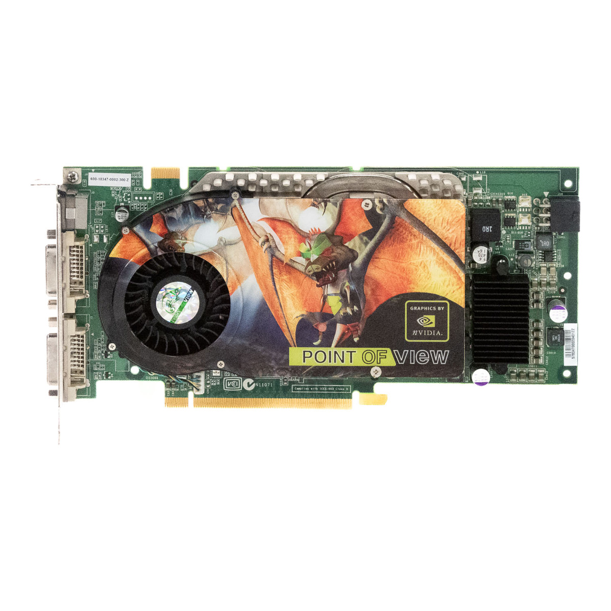 POINT OF VIEW NVIDIA GEFORCE 7800 GT 256MB DDR3 600-10347-0002-300 PCIe x16