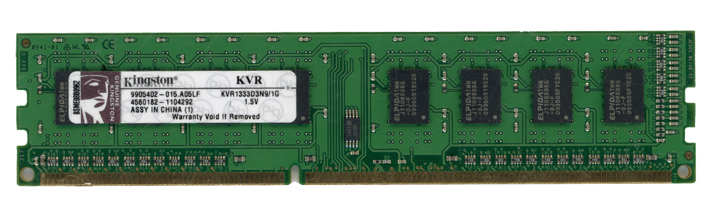KINGSTON 1 Go DDR3 PC3-10600U 1333 MHz KVR1333D3N9/1G 9905402-015.A05LF Non-ECC