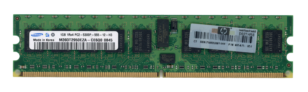 SAMSUNG 1 Go DDR2 1Rx4 PC2-5300P 667 MHz M393T2950EZA-CE6 ECC REGISTERED