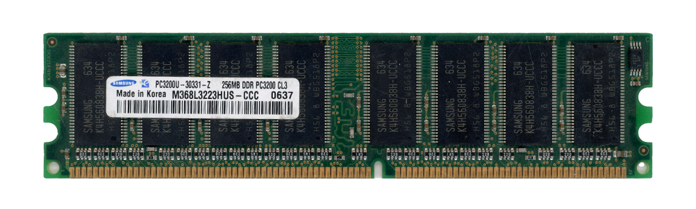 SAMSUNG 256 Mo DDR PC3200U 400 MHz M368L3223HUS-CCC Non-ECC