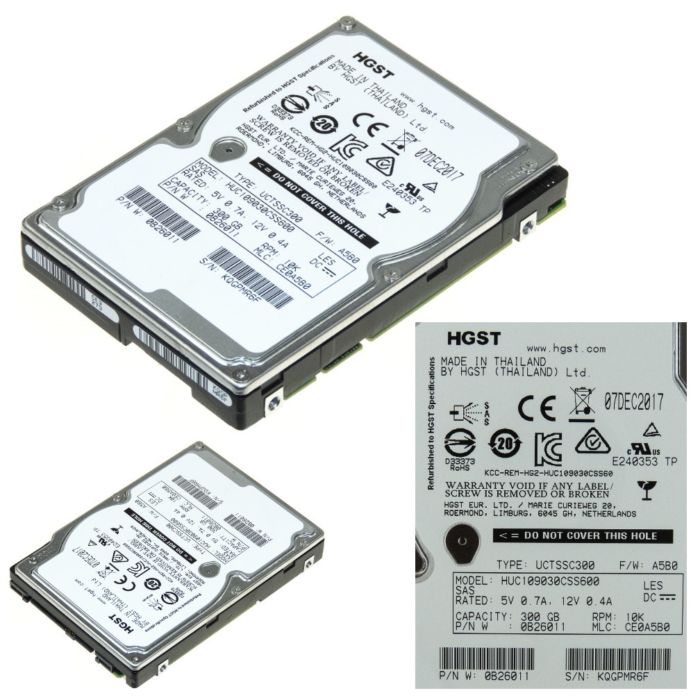 HGST UltraStar C10K900 300 Go 10K 64 Mo SAS-2 2,5'' HUC109030CSS60