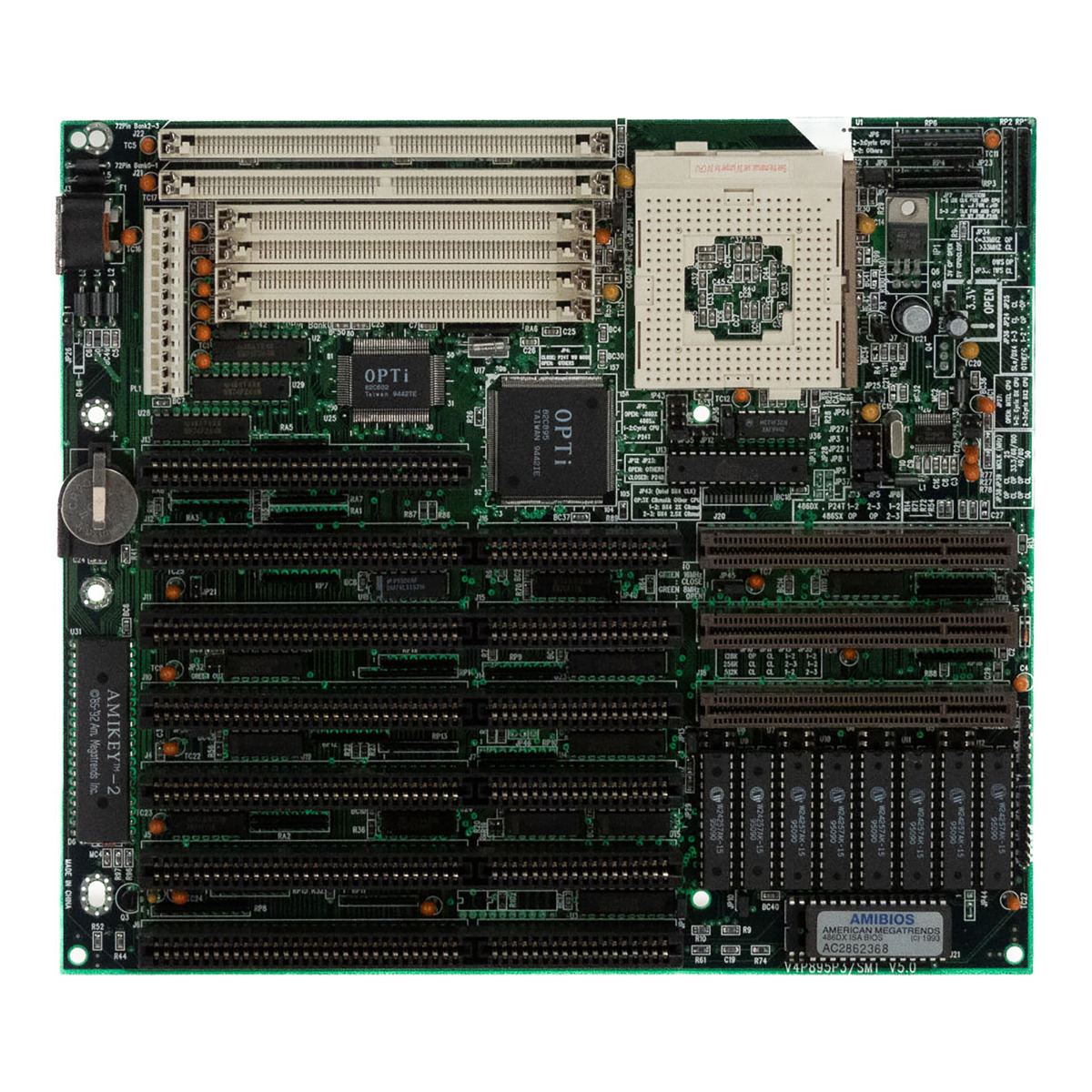 QDI V4P895P3/SMT V5.x SOCKET 3 SIMM/FPM DRAM Baby-AT