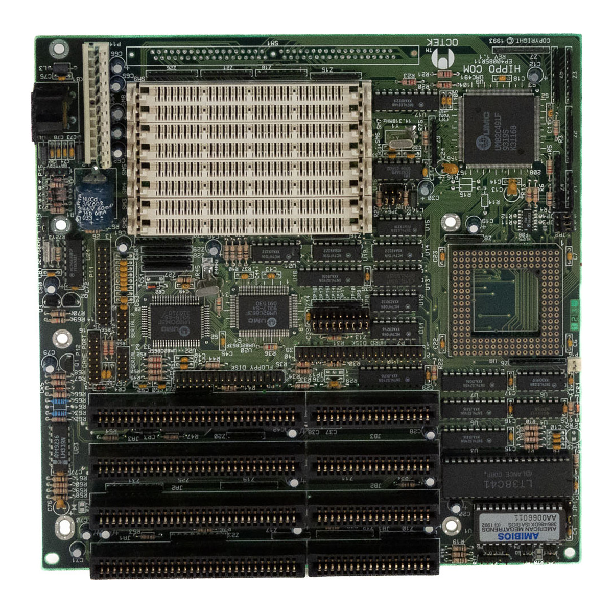 OCTEK HIPPO COM EP40085R11 Révision 1.1 Socket PGA168 SIMM Baby-AT