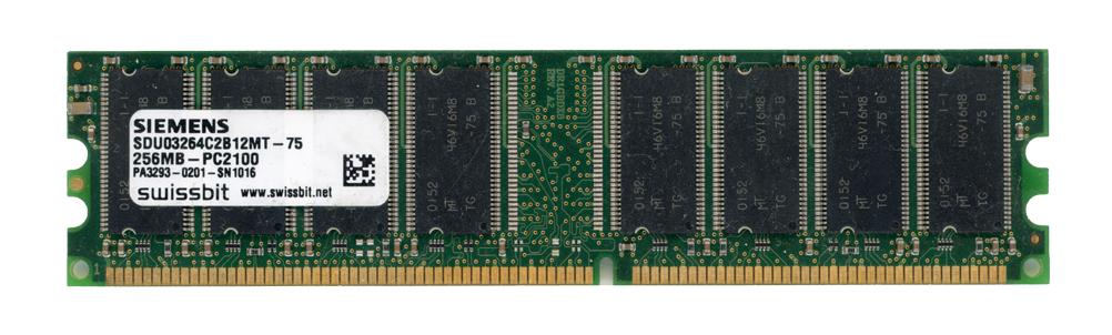 SIEMENS 256 Mo DDR PC2100 266 MHz SDU03264C2B12MT-75 Non-ECC