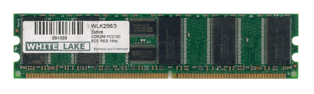 WHITE LAKE 256MB DDR PC2100 266MHz WLK256/3 ECC REGISTERED