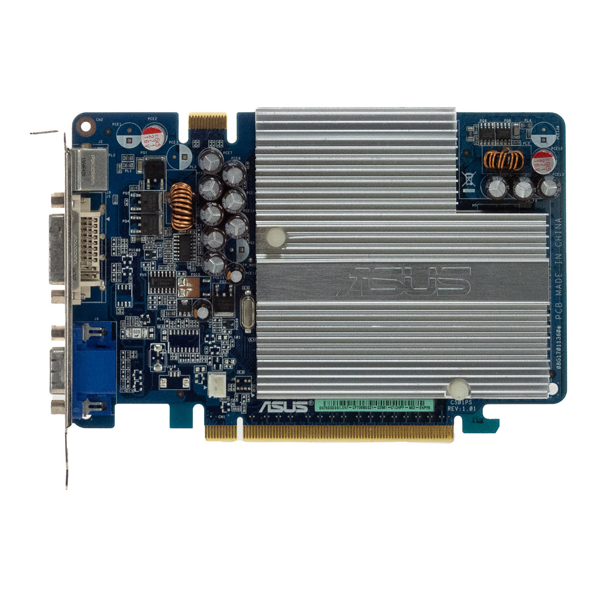 ASUS NVIDIA GEFORCE 7600 GS 256 Mo EN7600GSSILENT/HTD/256M/A PCIe x16