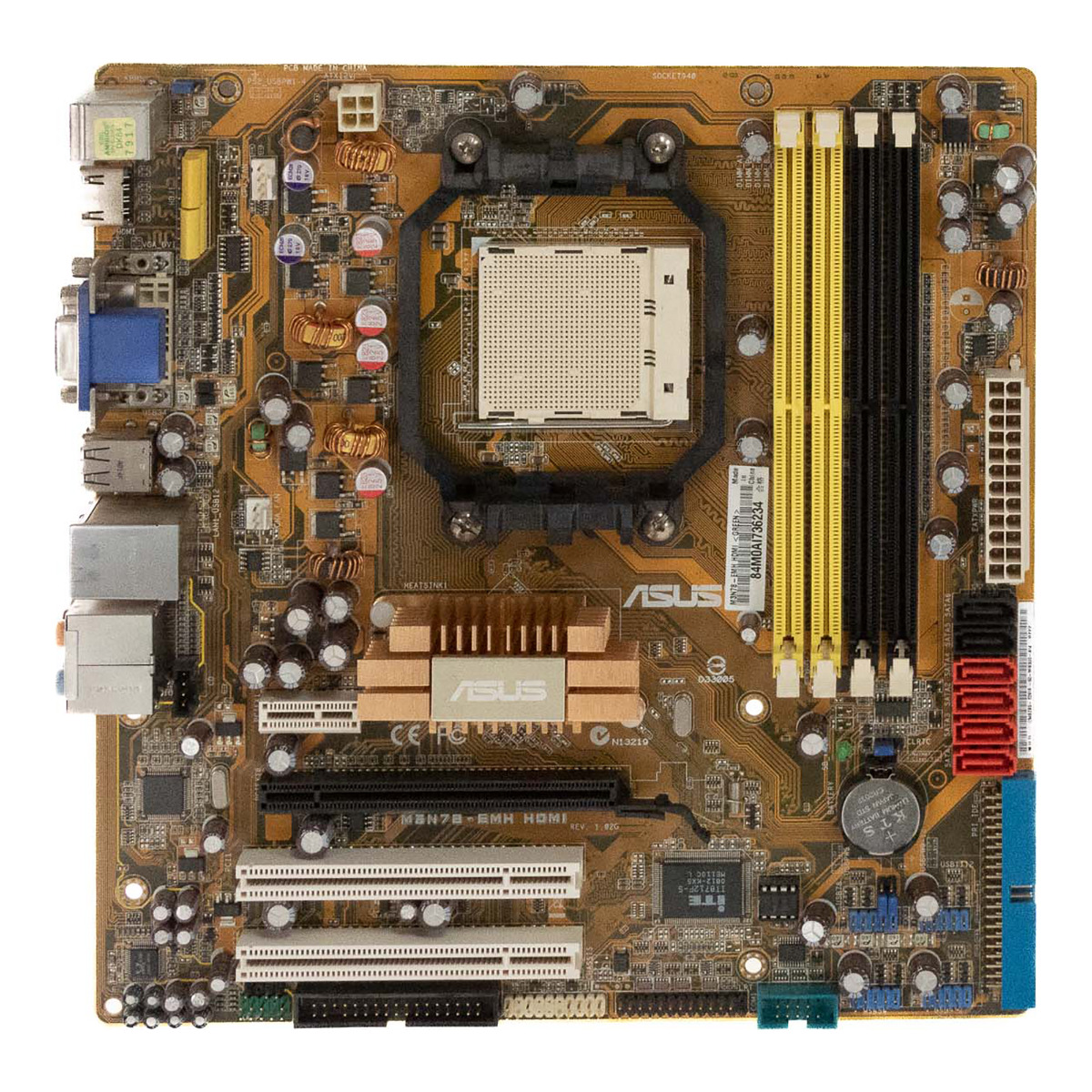 Carte mère ASUS M3N78-EMH HDMI SOCKET AM2+ DDR2 PCIe PCI microATX