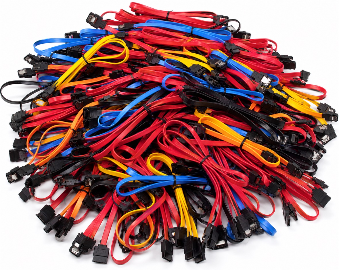 CÂBLE SATA III MIX 100SZT.