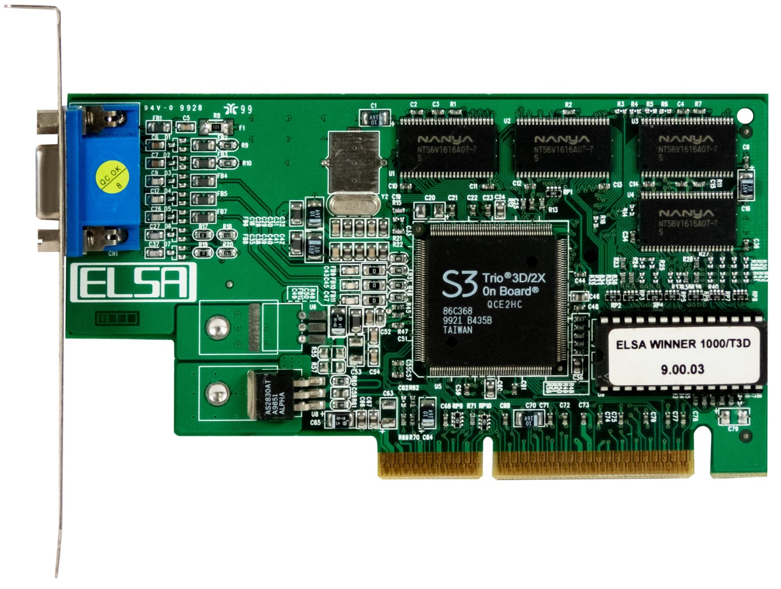 ELSA S3 TRIO3D/2X 8MB WINNER 1000/T3D-A8 AGP VGA