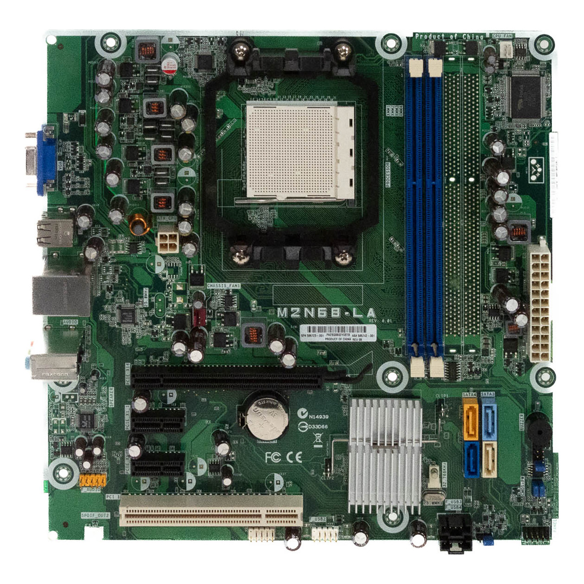 HP 586723-001 M2N68-LA REV.6.01 SOCKET AM3 DDR3 PCIe PCI mATX
