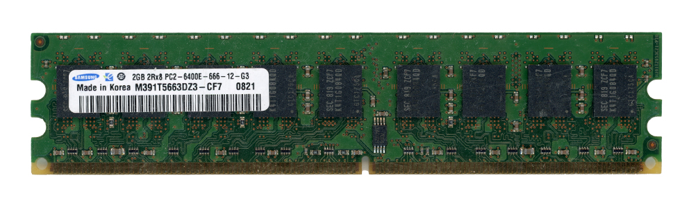 SAMSUNG 2 Go DDR2 2Rx8 PC2-6400E 800 MHz M391T5663DZ3-CF7 ECC UNBUFFERED