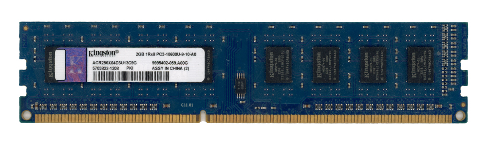 KINGSTON 2 Go DDR3 PC3-10600U 1333 MHz ACR256X64D3U13C9G 9995402-059.A00G Non-ECC