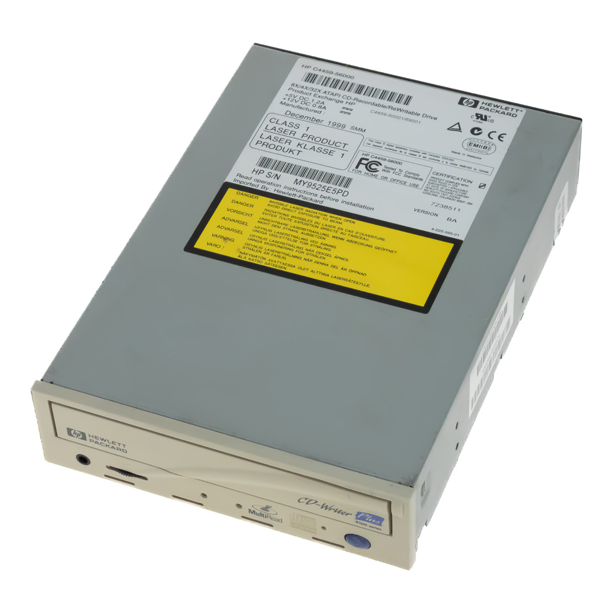 Lecteur CD enregistrable/réinscriptible HP C4459-56000 ATA 5,25''