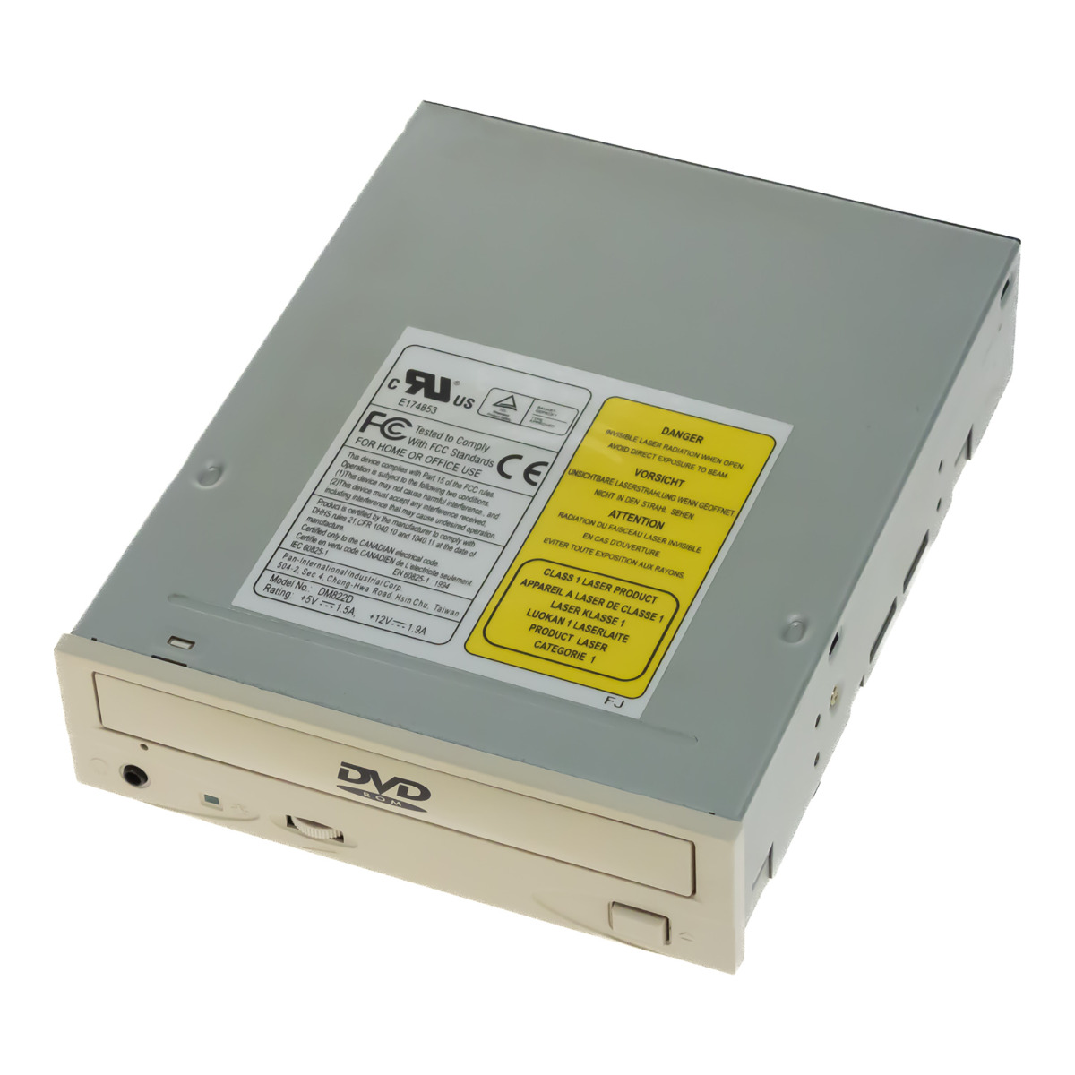 LECTEUR DVD-ROM PAN-INTERNATIONAL DM822D IDE 5,25''