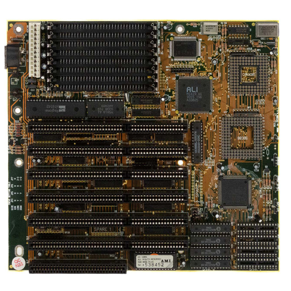 J-BOND A340C-H SOCKET AMD Am386 DX-40 SIMM ISA Baby-AT