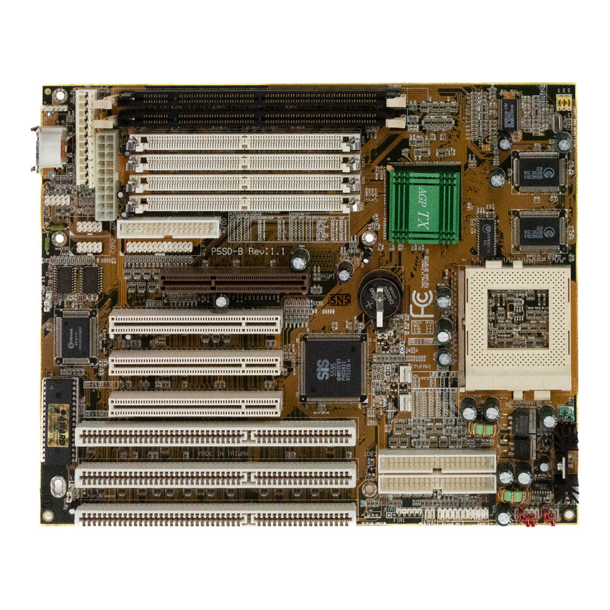 ECS P5SD-B SOCKET 7 EDO DRAM + SDRAM AGP PCI ISA Baby-AT
