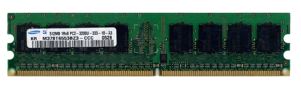 SAMSUNG 512 Mo DDR2 PC2-5300U 400 MHz M378T6553BZ3-CCC Non-ECC