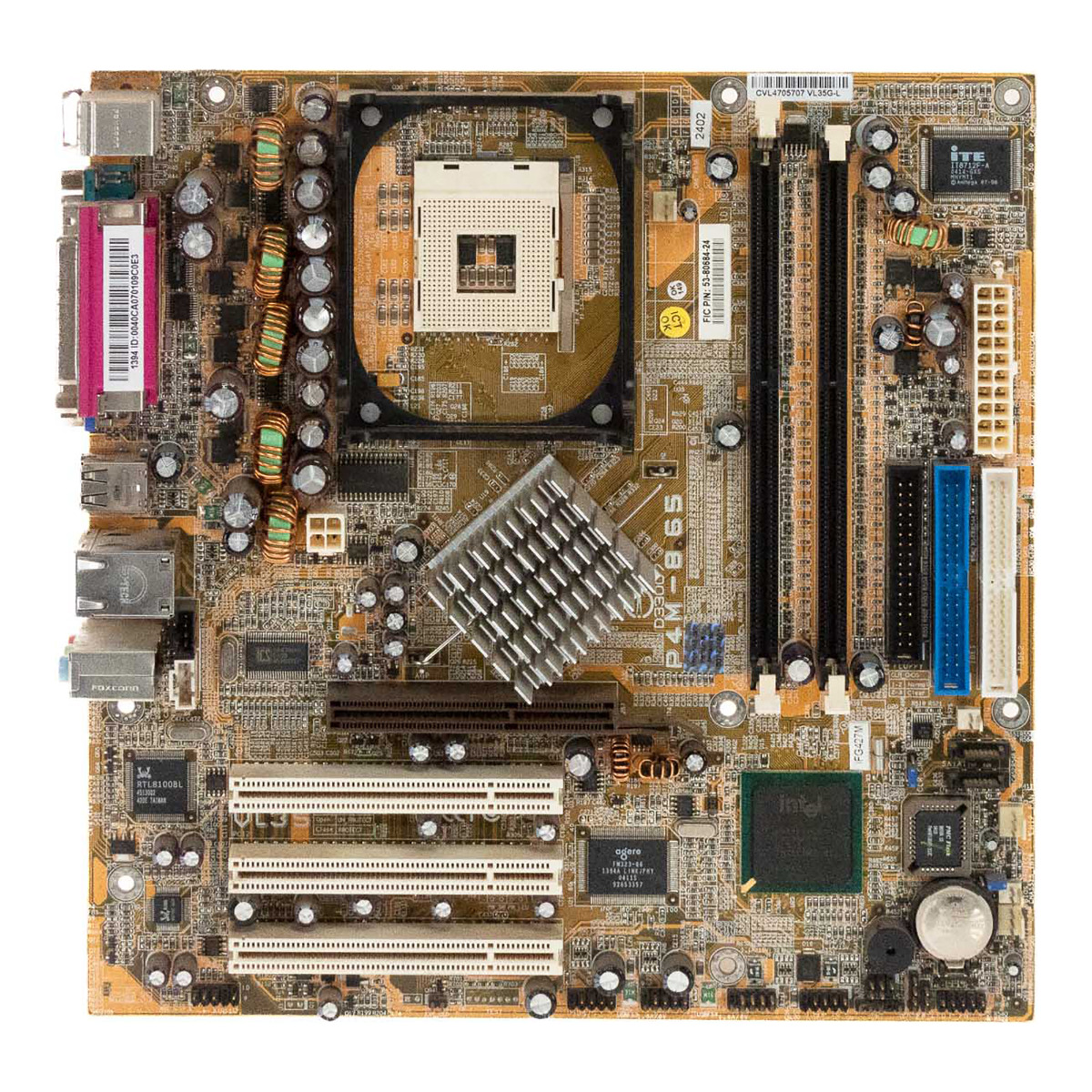 FIC P4M-865 VL35G-L SOCKET mPGA478 DDR AGP PCI SATA IDE mATX