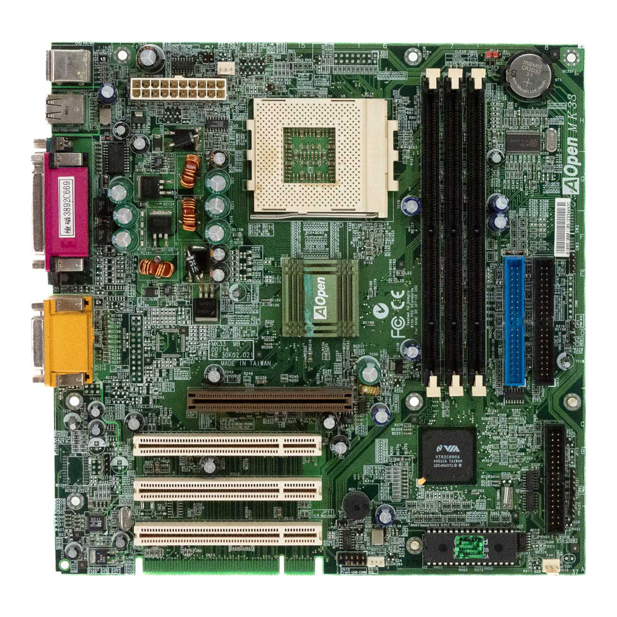 AOPEN MK33 SOCKET 462(A) SDRAM AGP PCI IDE microATX