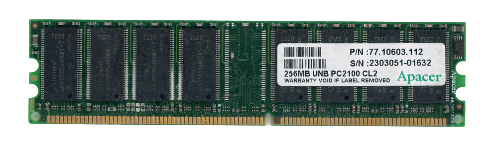 APACER 256 Mo DDR PC2100 266 MHz 77.10603.112 Non-ECC